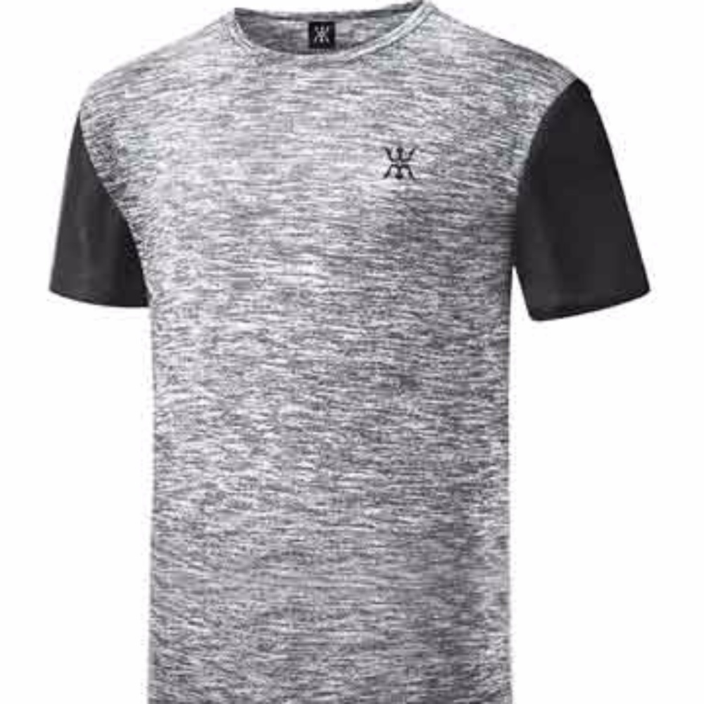 MIGGY EXTRA LONG LEATHER T-SHIRT COLOR GRAY FAUX